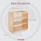 Rev-A-Shelf Maple Veneer, Light Brown, 14 in W, 25.5 in H, 22.5 in D, 22.5 in L, Light Brown 448-BC-14C - alternate 2